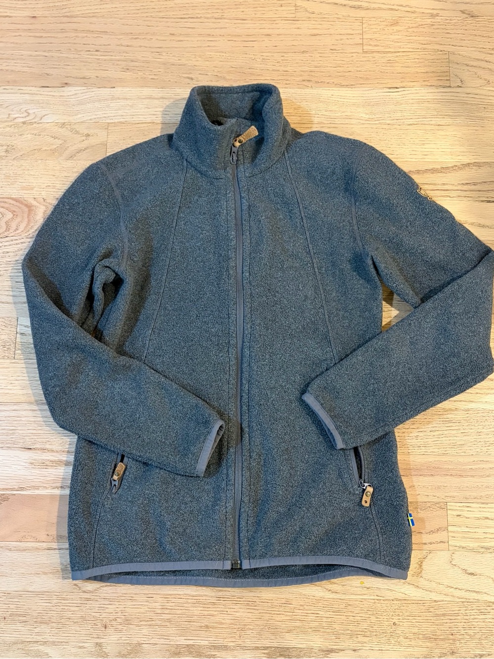NWOT Fjallraven Stina Fleece Jacket, Women’s XXS Full-Zip Jacket in Heather Gray